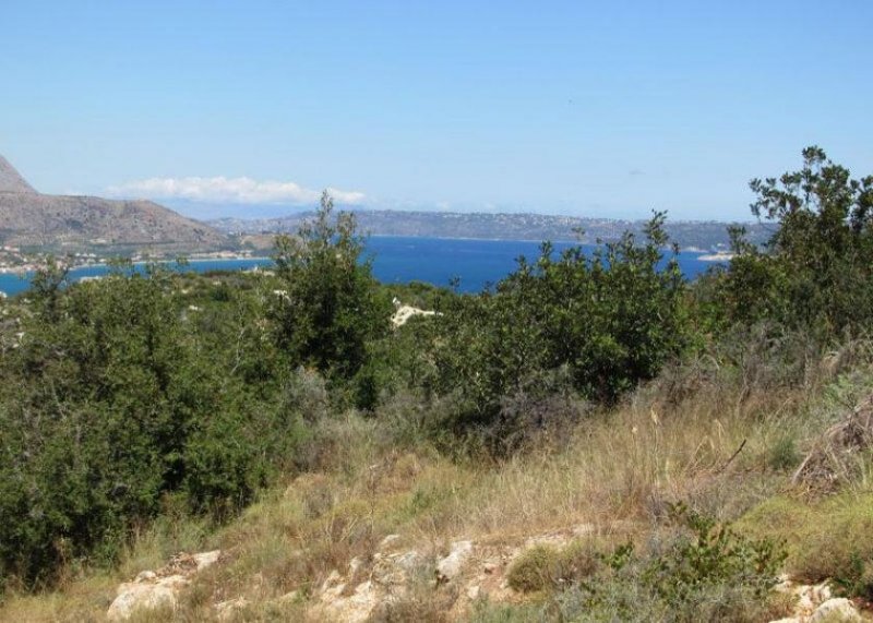 Plaka Chania Kreta, Plaka Chania: Hügelgrundstück mit Panormablick zu verkaufen Grundstück kaufen